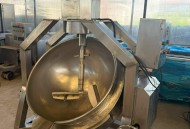 新到半自动200升燃气行星炒锅