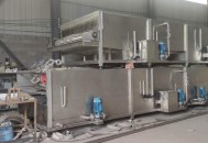 长15.7米带宽2米喷淋杀菌机，5吨管式杀菌机，250/450套标机以到货